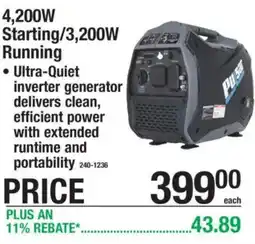 Menards Pulsar ultra-quiet inverter generator offer