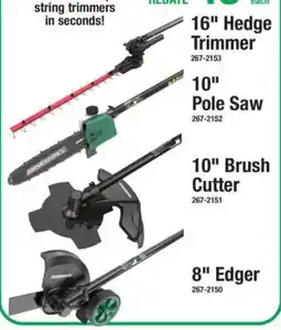 Menards Mastertack 16" Hedge Trimmer offer