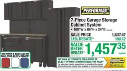 Menards Performax 7-Piece Garage Storage Cabinet System offer