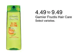 Walgreens Garnier Fructis Hair Care offer