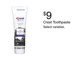 Walgreens Crest toothpaste offer