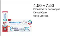 Walgreens Pronamel or Sensodyne Dental Care offer