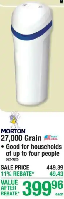 Menards Morton 27,000 Grain offer