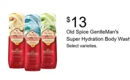 Walgreens Old Spice GentleMan's Super Hydration Body Wash offer