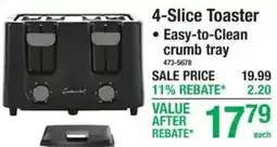 Menards Continental 4-slice toaster offer