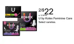 Walgreens U by Kotex Feminine Care offer