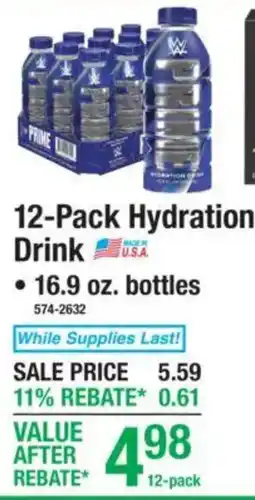 Menards Wwe hydration drink offer
