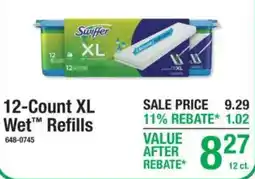 Menards Swiffer XL Wet Refills offer