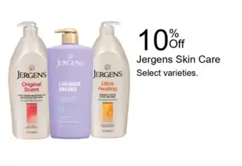 Walgreens Jergens Skin Care offer