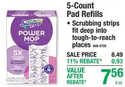 Menards Swiffer power mop pad refills offer