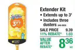 Menards Swiffer extender kit offer