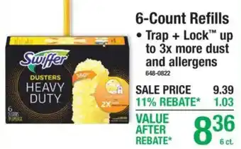 Menards Swiffer dusters heavy duty offer