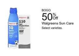 Walgreens Walgreens Sun Care offer