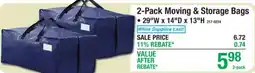 Menards 2-Pack Moving & Storage Bags offer
