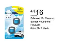 Walgreens Febreze Car Linen & Sky offer
