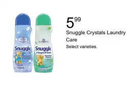Walgreens Snuggle Crystals Laundry Care offer