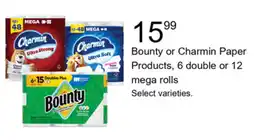 Walgreens Bounty or Charmin Paper Products offer