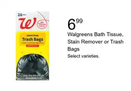 Walgreens Walgreens bath tissue, stain remover or trash bags offer