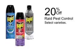Walgreens Raid Pest Control offer