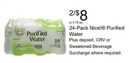 Walgreens Nice! Purified Water offer