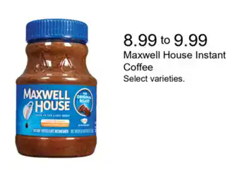 Walgreens Maxwell House Instant Coffee offer