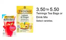 Walgreens Twinings tea bags or drink mix offer