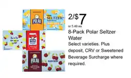 Walgreens Polar Seltzer Water offer
