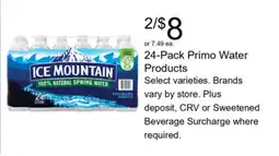 Walgreens Ice Mountain natural spring water offer