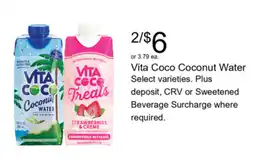 Walgreens Vita Coco Coconut Water offer