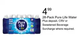 Walgreens Pure Life Water offer
