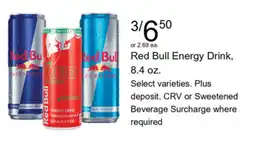 Walgreens Red Bull Energy Drink offer