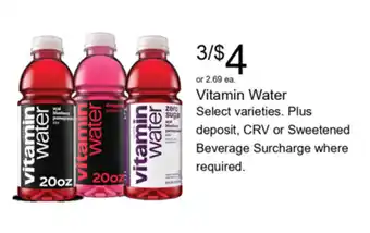 Walgreens Vitamin Water offer