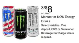 Walgreens Monster or NOS Energy Drinks offer