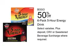 Walgreens 6-Pack 5-hour energy drink offer