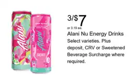 Walgreens Alani Nu Energy Drinks offer