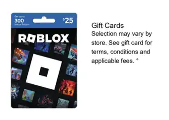 Walgreens Roblox gift card offer