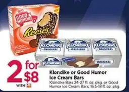Tops Klondike or Good Humor Ice Cream Bars offer