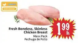 Foodmaxx Foodmaxx Fresh Boneless, Skinless Chicken Breast offer