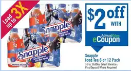 Price Chopper Snapple Iced Tea offer