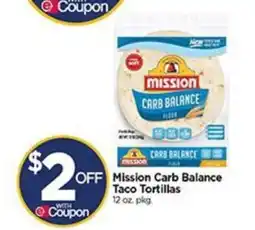 Tops Mission Carb Balance Taco Tortillas offer