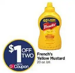 Tops French's Yellow Mustard offer