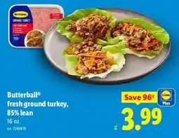 Lidl Butterball fresh ground turkey offer