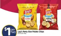 Tops Lay's party size potato chips offer
