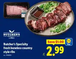 Lidl Butcher's Specialty fresh boneless country style ribs offer