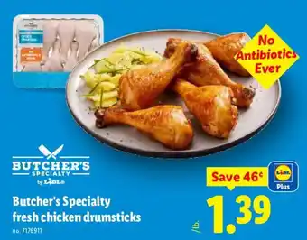 Lidl Butcher's Specialty fresh chicken drumsticks offer