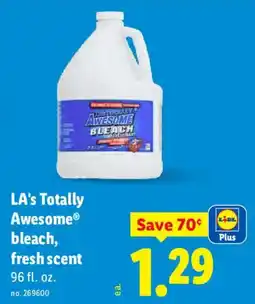 Lidl La's Totally Awesome bleach offer
