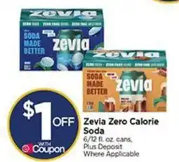 Tops Zevia Zero Calorie Soda offer