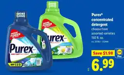 Lidl Purex concentrated detergent offer