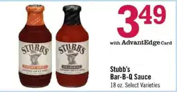 Price Chopper Stubbs Bar-B-Q Sauce offer