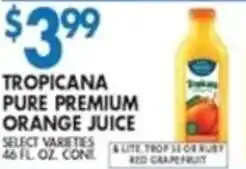 Compare Foods Tropicana pure premium orange juice offer